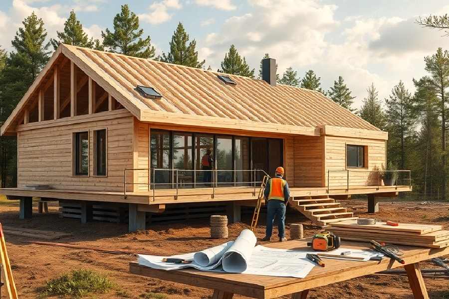 Construire une maison ossature bois : guide pratique